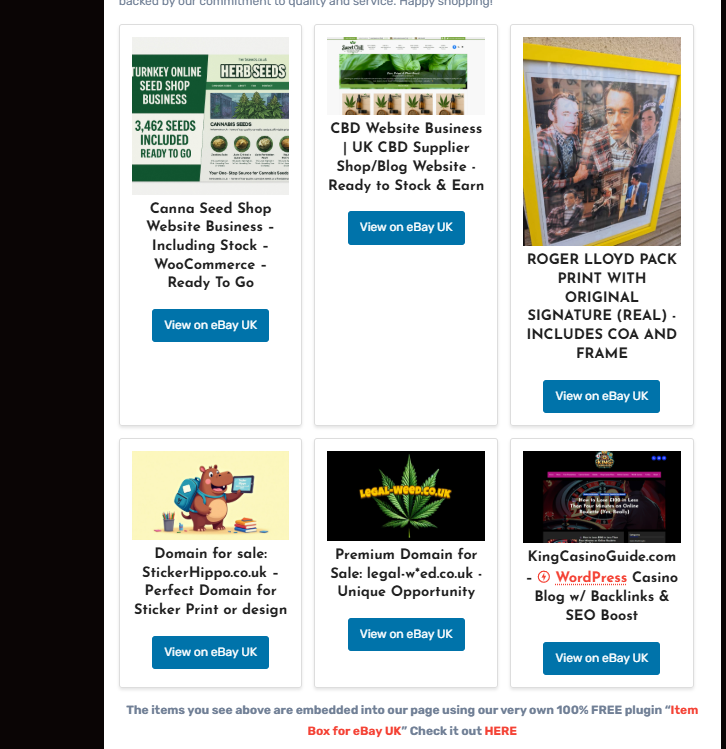 eBay embedder